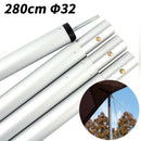 4 Pieces Sturdy Camping Tent Awning Pole Rod 32mm diameter / 110 inch length