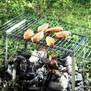 Stainless Steel BBQ Barbecue Rack Grill Tool for Fish Steak Meat Vegetable