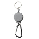 2PCS Professional Heavy Duty Self Retracting ID Badge Key Reel with Retractable Steel Cord 65cm