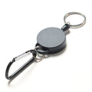 2PCS Professional Heavy Duty Self Retracting ID Badge Key Reel with Retractable Steel Cord 65cm