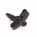 Adjustable Bow Shackle Stainless Steel For Paracord Survival Bracelet Black, Compact Design