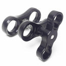Diving Butterfly Clip Ball Joint Connector Arm Clamp Mount for Underwater Camera Torch Flashlight