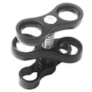 Diving Butterfly Clip Ball Joint Connector Arm Clamp Mount for Underwater Camera Torch Flashlight