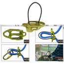 Rock Climbing Rappel Belay ATC Guide Belaying Device 25KN For 8-13mm Rope