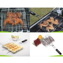 Stainless Steel BBQ Grilling Basket Camping Barbecue Food Cooking Grill Tool
