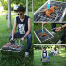 Stainless Steel BBQ Grilling Basket Camping Barbecue Food Cooking Grill Tool
