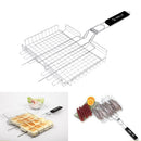 Stainless Steel BBQ Grilling Basket Camping Barbecue Food Cooking Grill Tool