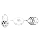 20kN Swing Cheek Aluminum Micro Pulley for Rescue, Tree Climbing, Rappelling