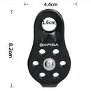 20kN Swing Cheek Aluminum Micro Pulley for Rescue, Tree Climbing, Rappelling