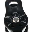 20kN Swing Cheek Aluminum Micro Pulley for Rescue, Tree Climbing, Rappelling