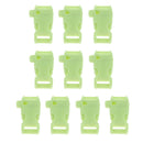 10Pcs Contoured Side Release Whistle Buckles For Paracord Bracelets ,Bags ,Rope, Backpacks
