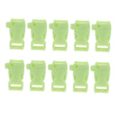10Pcs Contoured Side Release Whistle Buckles For Paracord Bracelets ,Bags ,Rope, Backpacks