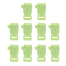 10Pcs Contoured Side Release Whistle Buckles For Paracord Bracelets ,Bags ,Rope, Backpacks
