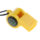 2Pcs Multifunctional 2 in1 Emergency Survival Gear Whistle Compass With Lanyard for Outdoor Camping Hiking
