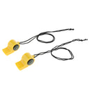 2Pcs Multifunctional 2 in1 Emergency Survival Gear Whistle Compass With Lanyard for Outdoor Camping Hiking