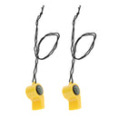 2Pcs Multifunctional 2 in1 Emergency Survival Gear Whistle Compass With Lanyard for Outdoor Camping Hiking