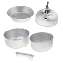 Camping Outdoor Cooking Picnic Pot Frying Pan Kettle 3-4 person Cookware Set