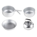 Camping Outdoor Cooking Picnic Pot Frying Pan Kettle 3-4 person Cookware Set