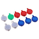 10pcs Retractable Reel Recoil Badge ID Card Holder Pull Clip With Nylon Cord