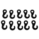 10 Pcs Plastic Shock Bungee Cord Karabiner Hook Elastic Cord Rope End Buckle