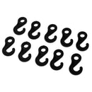 10 Pcs Plastic Shock Bungee Cord Karabiner Hook Elastic Cord Rope End Buckle
