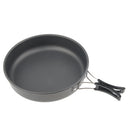 Portable Camping Cookware Folding Non Stick Cooking Frying Pan 2-3 Person