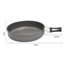 Portable Camping Cookware Folding Non Stick Cooking Frying Pan 2-3 Person