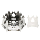 Folding Outdoor Camping Wood Stove Portable Stainless Steel Picnic Burner, 3.46 x 5.91inch