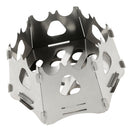 Folding Outdoor Camping Wood Stove Portable Stainless Steel Picnic Burner, 3.46 x 5.91inch