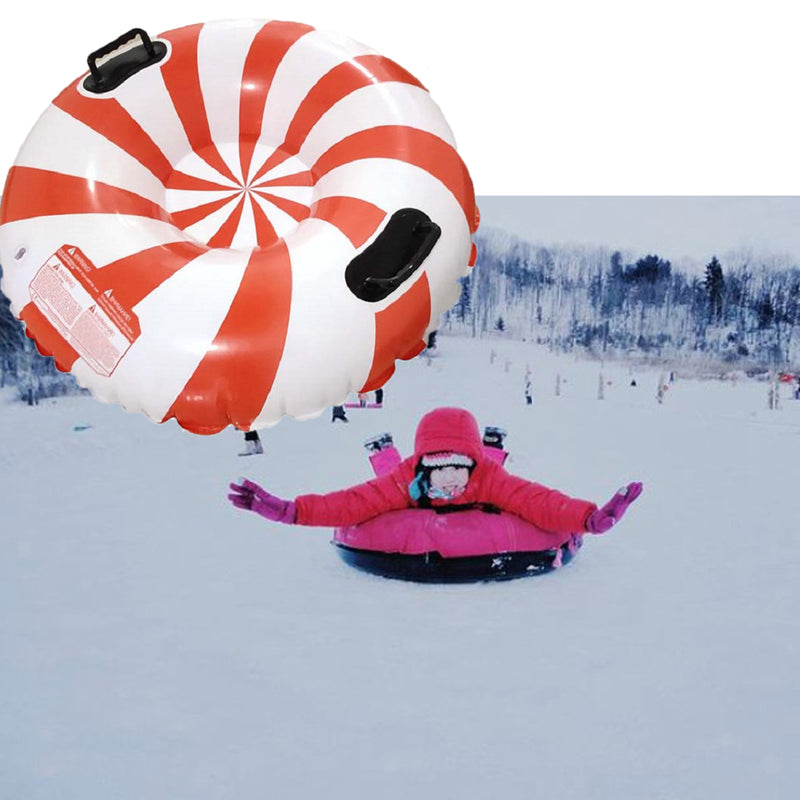Inflatable Snow Tube for Sledding Snow Tire Snowboard with Handles