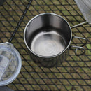 2pcs Double Walled Insulated Coffee Mugs Camping Tea Mug Cup 400ml