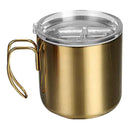2pcs Double Walled Insulated Coffee Mugs Camping Tea Mug Cup 400ml