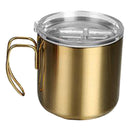2pcs Double Walled Insulated Coffee Mugs Camping Tea Mug Cup 400ml