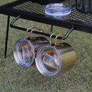2pcs Double Walled Insulated Coffee Mugs Camping Tea Mug Cup 400ml