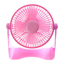 Rechargeable 7 inch Cooling Fan 5V Aluminum Leaf USB Fan Plastic Handy Small Desk Desktop Mini Fan
