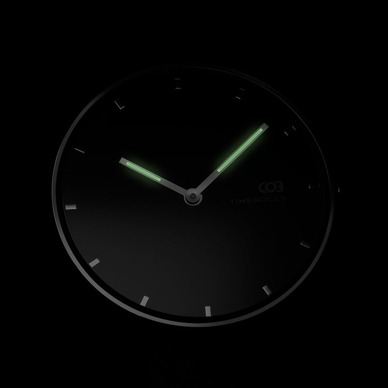 TIMEROLLS COB Ultra-thin Luminous Display 30m Waterproof Leather Strap Quartz Watch from Xiaomi YouPin