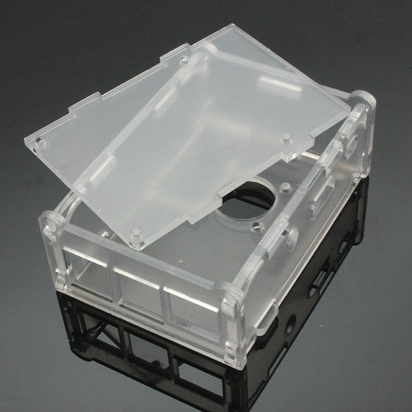 Acrylic Case with Cooling Fan for Raspberry Pi Model B+