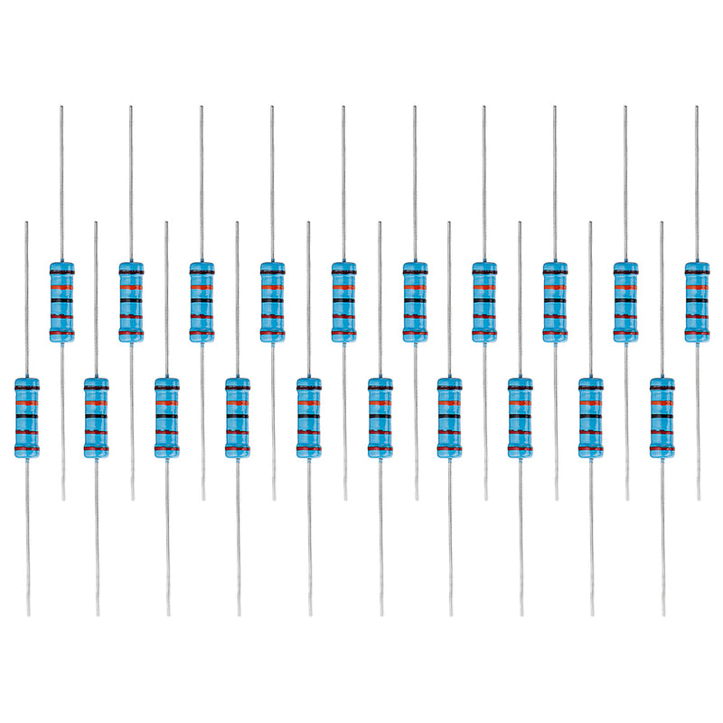 20pcs 2W 220KR Metal Film Resistor Resistance 1% 220K ohm Resistor