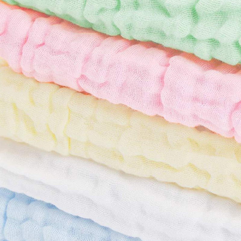 Bestkids Baby Cotton 5Pcs/Set Gauze Baby Small Square Small Towel Strong Water Absorpti