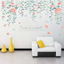 Miico XC9042 Flower Vine Flower Wall Sticker Living Room Bedroom Wall Decoration Sticker DIY Stickers