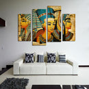 Miico Hand Painted Four Combination Decorative Paintings Ancient Egyptian Murals Wall Art For Home Decoration