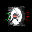 12CM 6 Pin 12 Modes Adjustable Colorful RGB LED Silent Computer Case Cooling Fan for PC Computer Case
