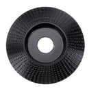 Drillpro Black 110x16/110x22mm Bevel Wood Carving Disc Tungsten Carbide Shaping Disc Angle Grinding Wheel Sanding Carving Rotary Tool Abrasive Disc for Angle Grinder