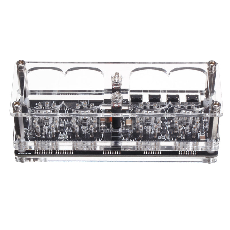 IN-12 Glow Tube Clock 4-bit IN12 Glow Tube Clock Seven-color RGB LED DS3231 Nixie Clock IN-12B