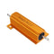 20pcs RX24 50W 2.5R 2.5RJ Metal Aluminum Case High Power Resistor Golden Metal Shell Case Heatsink Resistance Resistor