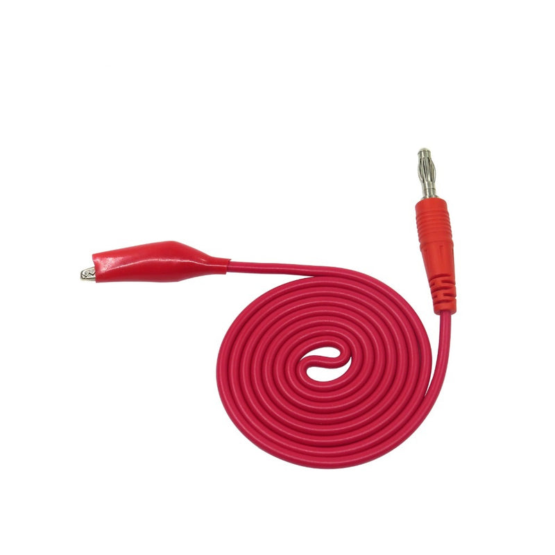 Cleqee P1038 1Set Double Stitch Crocodile Test Lead Clip To Probe Cable For Multimeters
