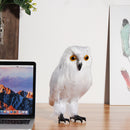 Feather Lifelike Owl Ornaments Garden Home Decorations