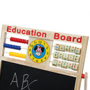 2 in1 Wooden Blackboard Whiteboard Childrens Drawing Writing Art Chalk Board