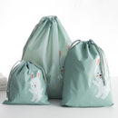 Waterproofing Cartoon Animals Printed Storage Bag