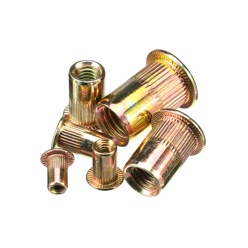 Suleve MXZN8 93Pcs Mixed Steel Rivet Nut Rivnuts Blindnuts Nutserts M3-M10 Nut Insert Rivet Assortment Kits